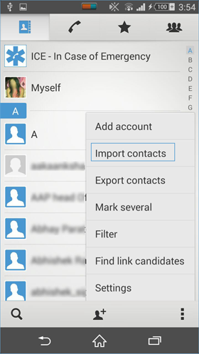 Import Contacts