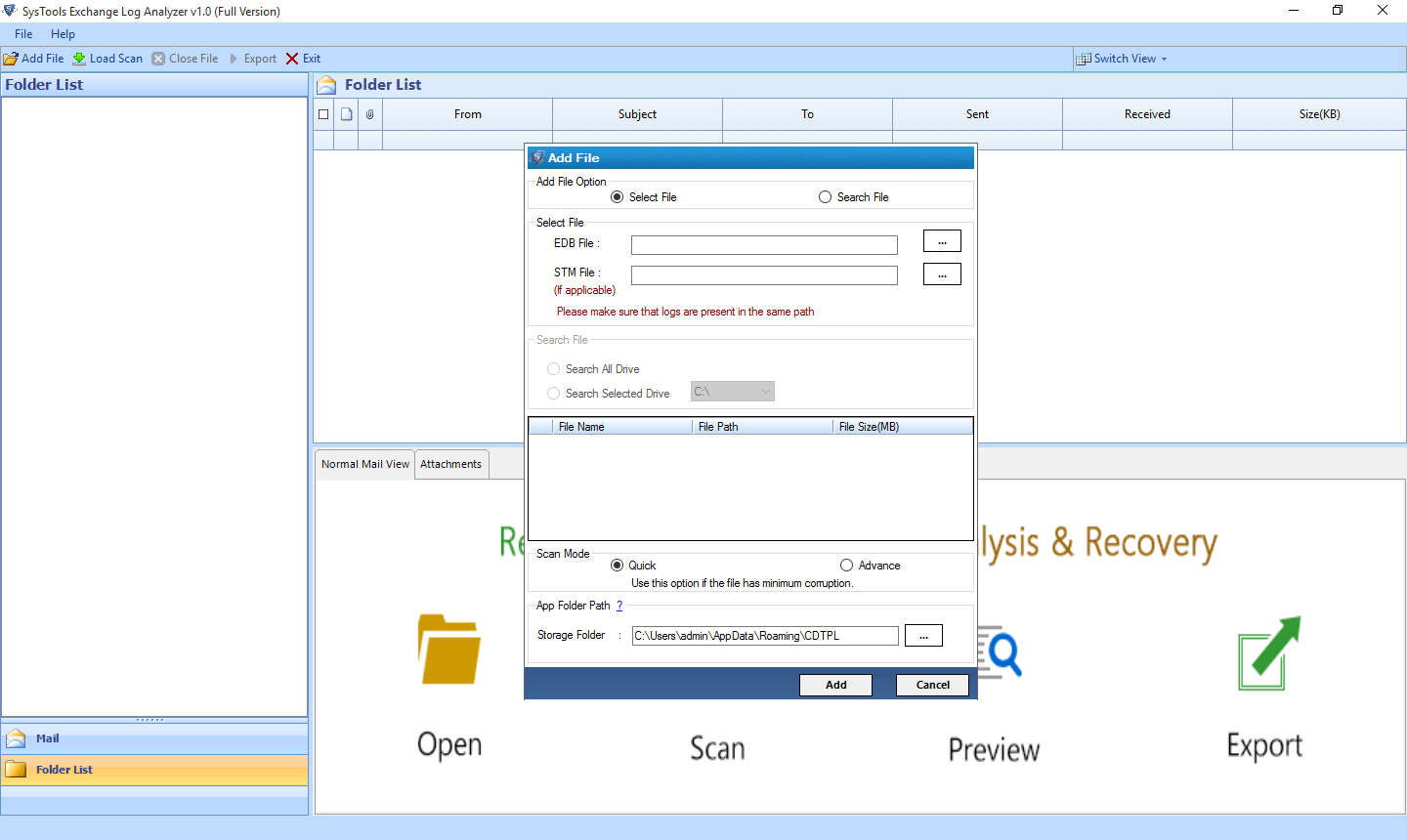 MS Exchange Log Analyzer