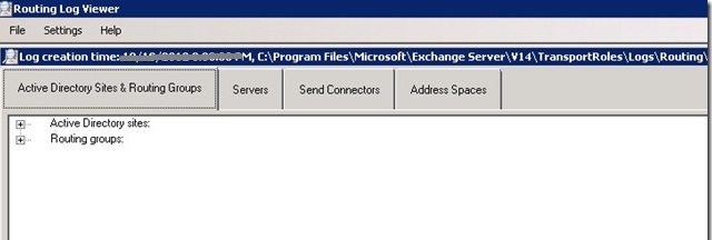 Exchange 2010 Routing Log Viewer