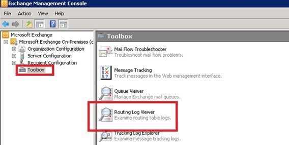 Exchange 2016 Routing Log Viewer