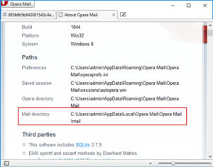 Get Location to Export Opera Mail to Outlook