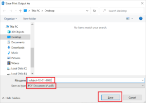 Save Outlook Emails as PDF