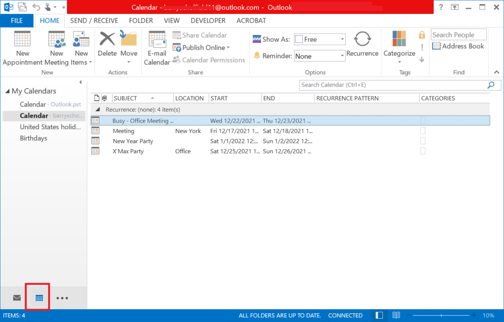 How To Save Outlook Calendar As ICS File Format Manually