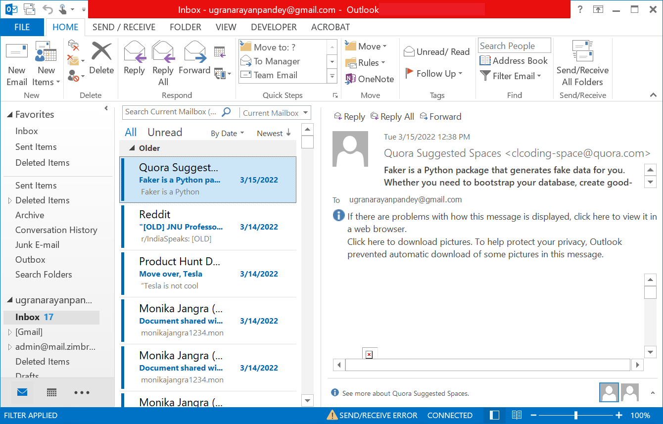 Save Outlook Emails To PST File Format Manually Microsoft Tips