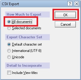 Extract Data from Lotus Notes Options